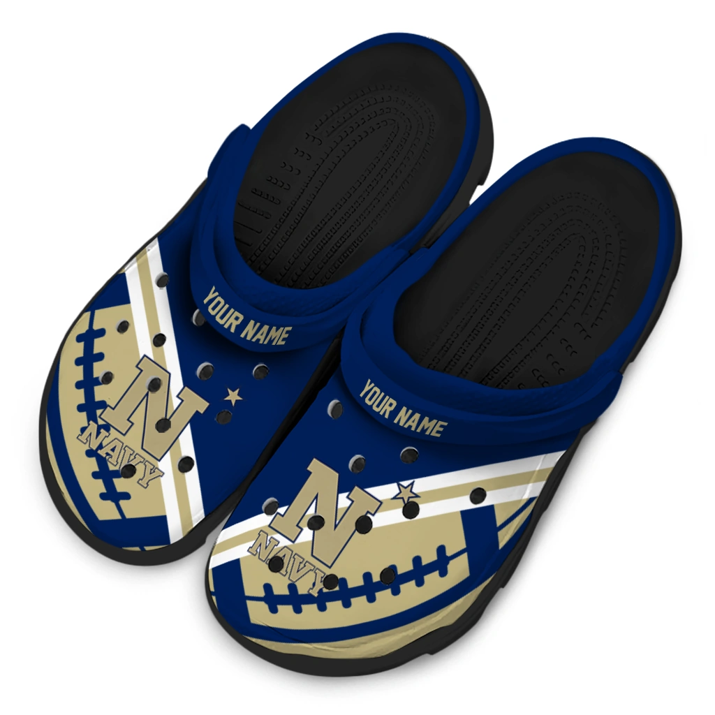 custom-navy-midshipmen-football-motif-clogs-latest-model