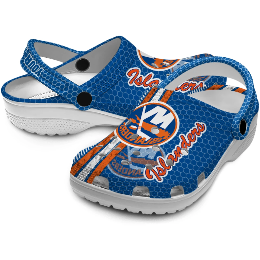 custom-new-york-islanders-contrasting-stripes-clogs-high-quality
