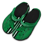 custom-north-texas-mean-green-contrasting-stripes-clogs-best-selling