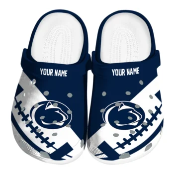 Custom Penn State Nittany Lions Football Motif Clogs