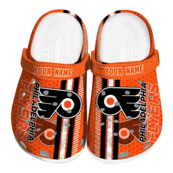 Custom Philadelphia Flyers Contrasting Stripes Clogs