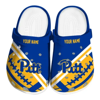 Custom Pittsburgh Panthers Football Motif Clogs