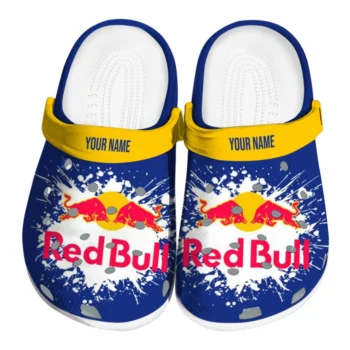 Custom Red Bull Energy Burst Blue Yellow Clogs