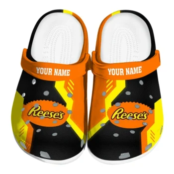 Custom Reese's Tribute Black Orange Clogs