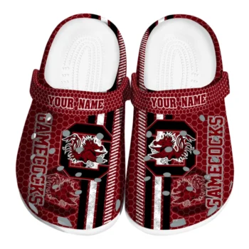 Custom South Carolina Gamecocks Contrasting Stripes Clogs