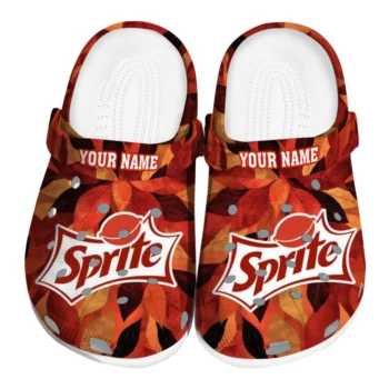 Custom Sprite Autumn Leaf Red Orange Clogs