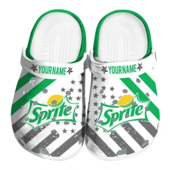 Custom Sprite Lines Green Gray Clogs