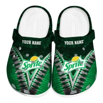Custom Sprite Topper Green Black Clogs