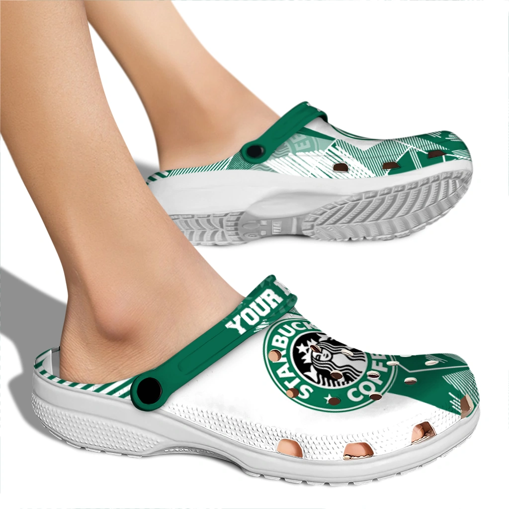 custom-starbucks-coffee-crest-green-white-clogs-fashion-forward-hey-clogs.webp