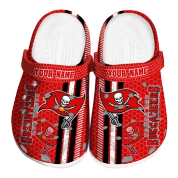 Custom Tampa Bay Buccaneers Contrasting Stripes Clogs