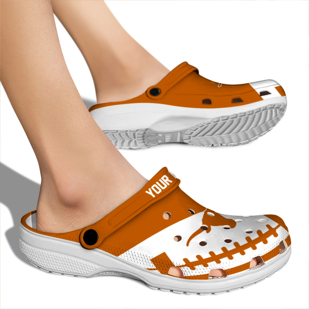 custom-texas-longhorns-football-motif-clogs-fashion-forward