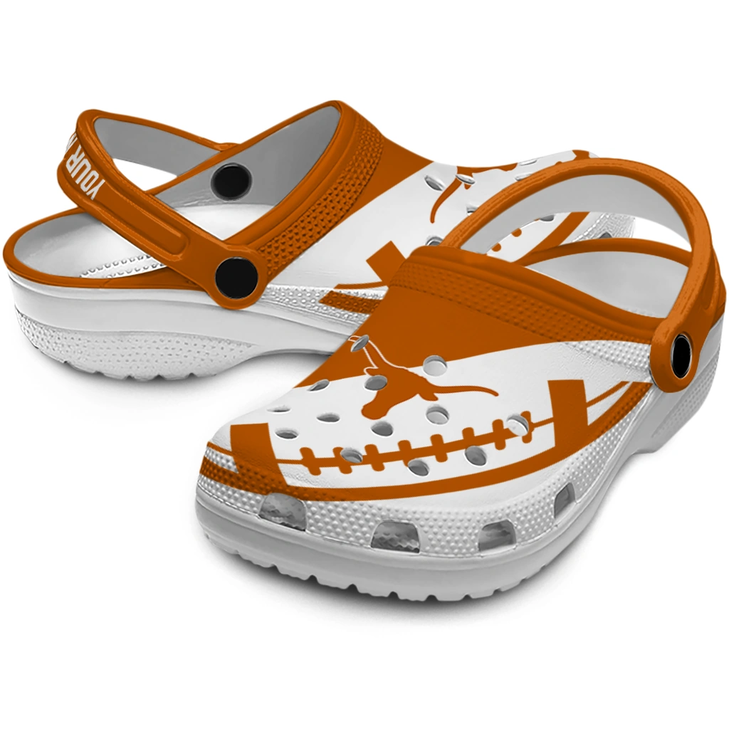 custom-texas-longhorns-football-motif-clogs-high-quality