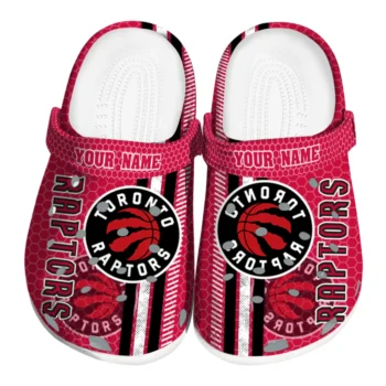 Custom Toronto Raptors Contrasting Stripes Clogs