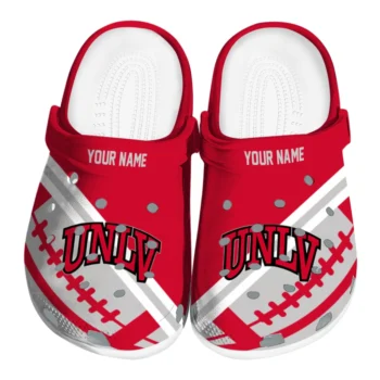 Custom UNLV Rebels Football Motif Clogs