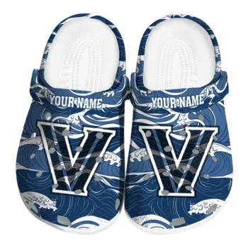 Custom Villanova Wildcats Wave Flow Clogs