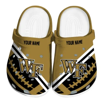 Custom Wake Forest Demon Deacons Football Motif Clogs