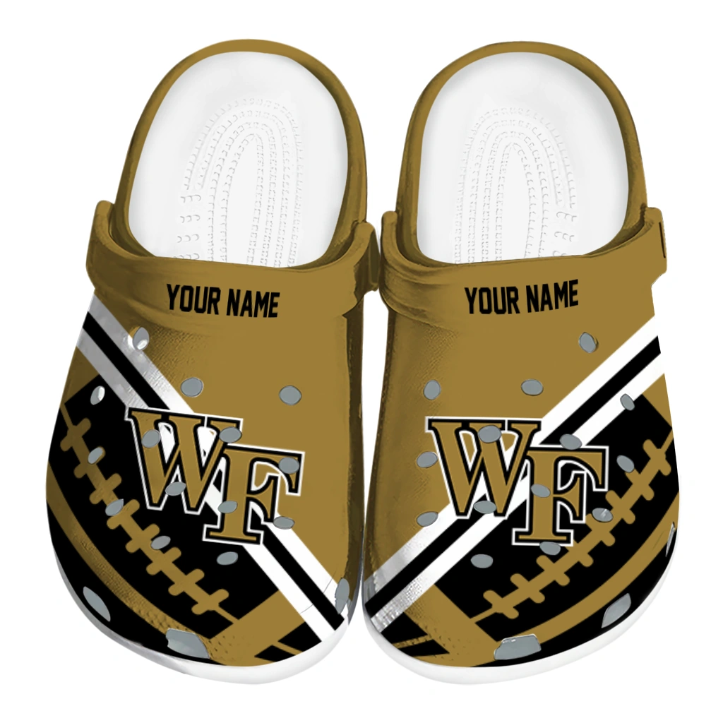 custom-wake-forest-demon-deacons-football-motif-clogs-best-selling custom wake forest demon deacons football motif clogs best selling