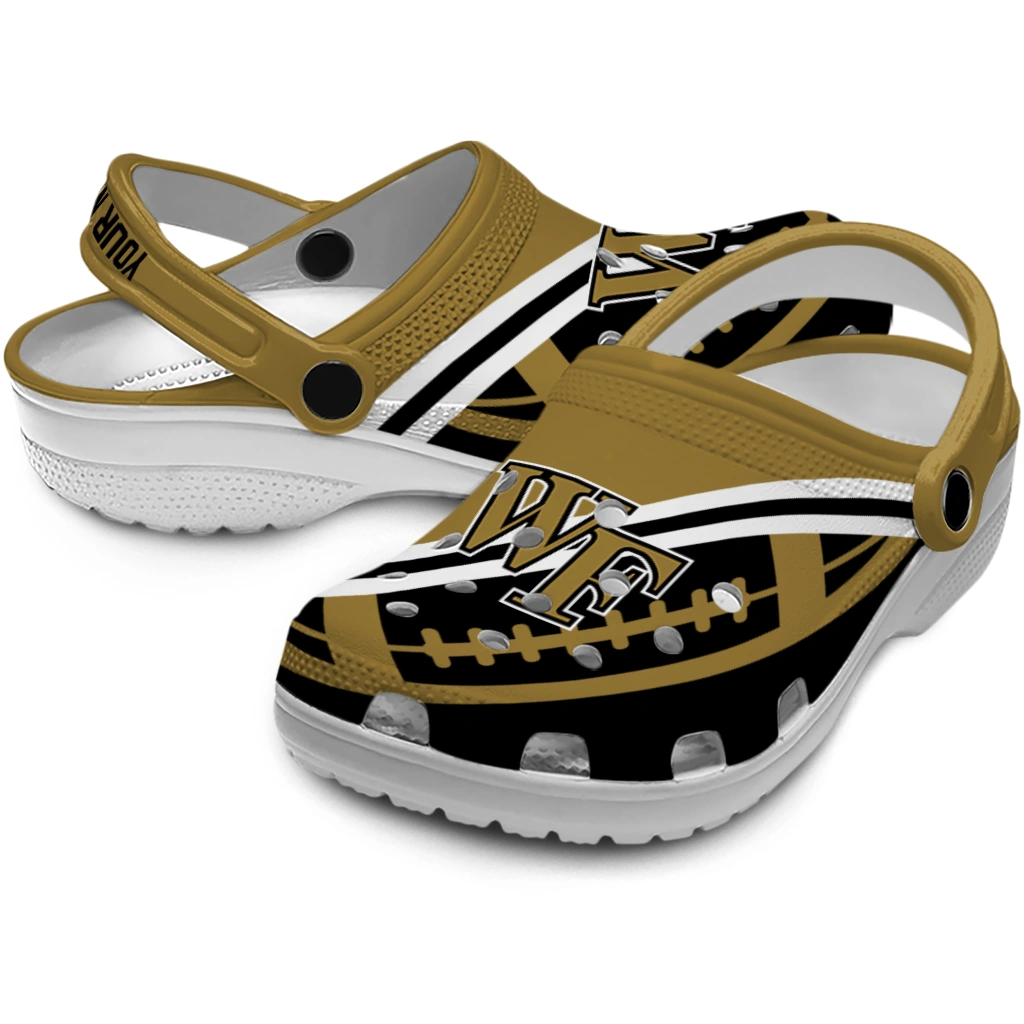 custom-wake-forest-demon-deacons-football-motif-clogs-high-quality