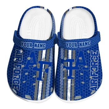 Customized Air Force Falcons Contrasting Stripes Clogs