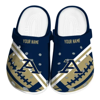 Customized Akron Zips Football Motif Clogs