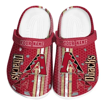 Customized Arizona Diamondbacks Contrasting Stripes Clogs