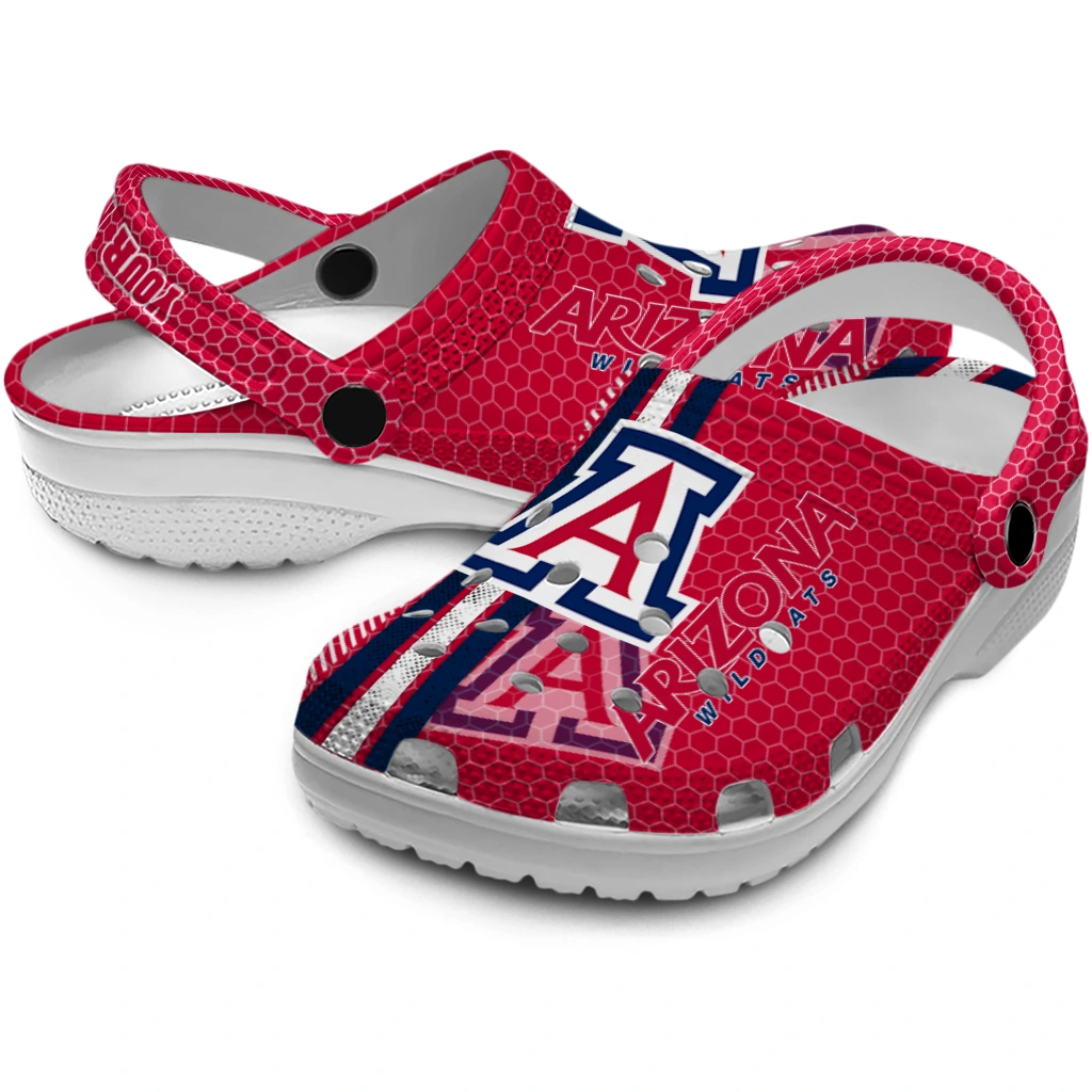 customized-arizona-wildcats-contrasting-stripes-clogs-high-quality