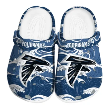 Customized Atlanta Falcons Wave Flow Clogs
