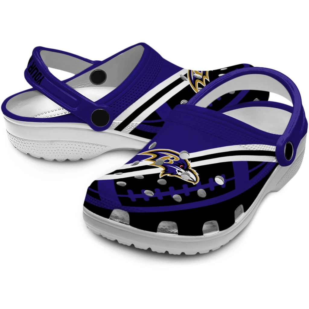 customized-baltimore-ravens-football-motif-clogs-high-quality