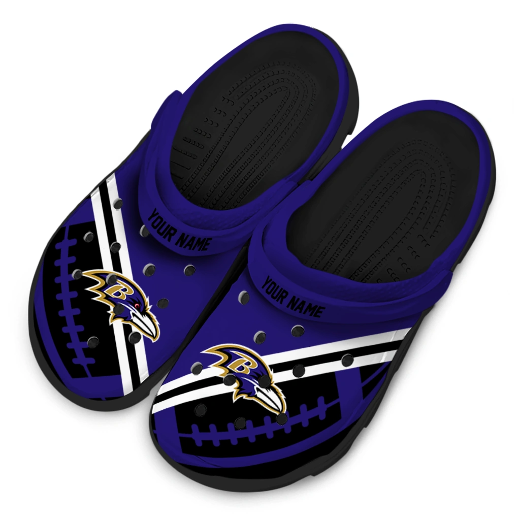 customized-baltimore-ravens-football-motif-clogs-latest-model