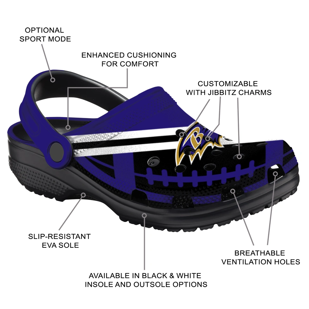 customized-baltimore-ravens-football-motif-clogs-new-arrival
