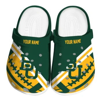 Customized Baylor Bears Football Motif Clogs