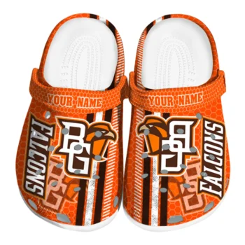 Customized Bowling Green Falcons Contrasting Stripes Clogs