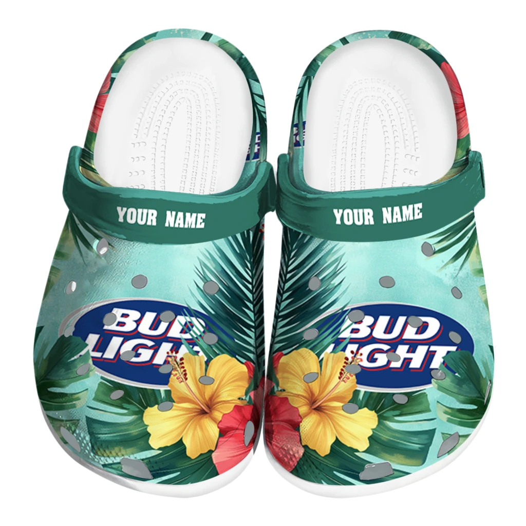 customized-bud-light-hawaii-vibe-green-red-clogs-best-selling-hey-clogs.webp customized bud light hawaii vibe green red clogs best selling hey clogs