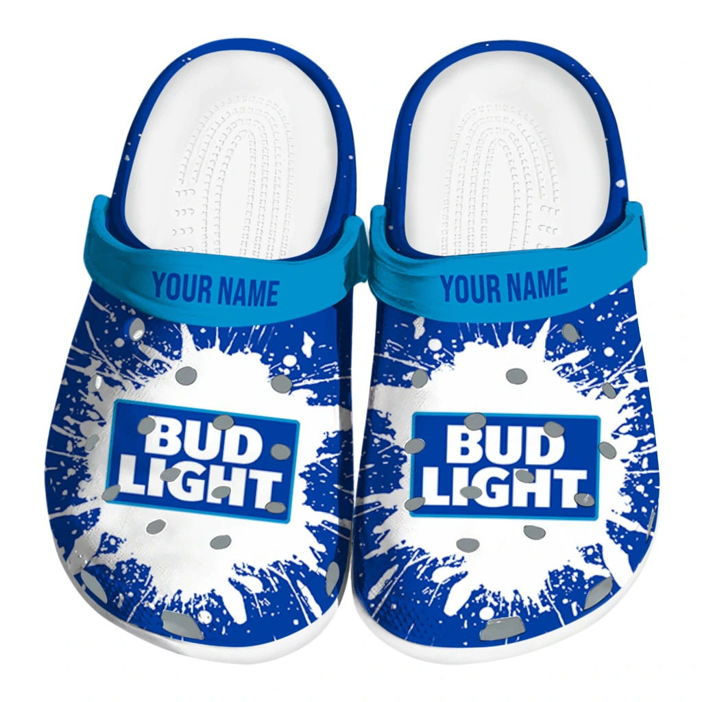 customized-bud-light-ink-brush-blue-white-clogs-best-selling-hey-clogs.webp customized bud light ink brush blue white clogs best selling hey clogs