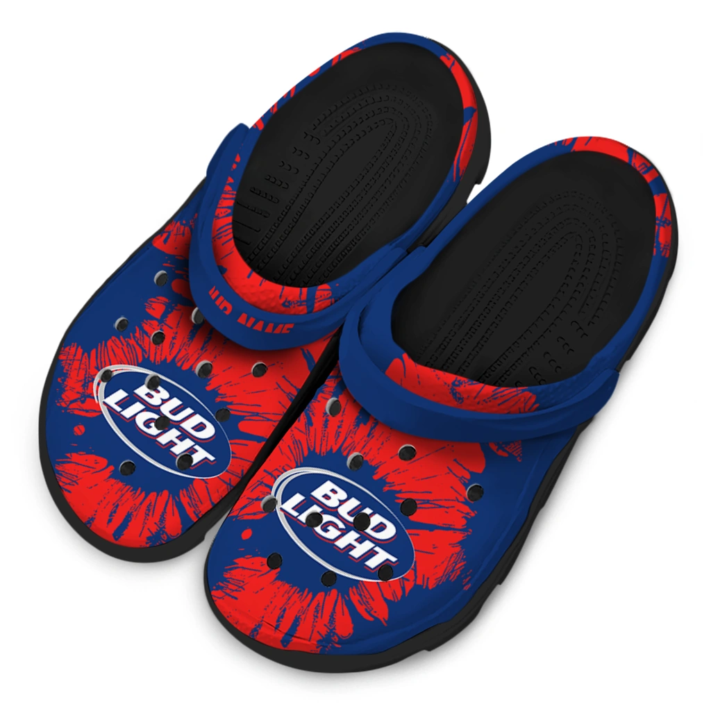 customized-bud-light-red-burst-red-blue-clogs-latest-model-hey-clogs.webp