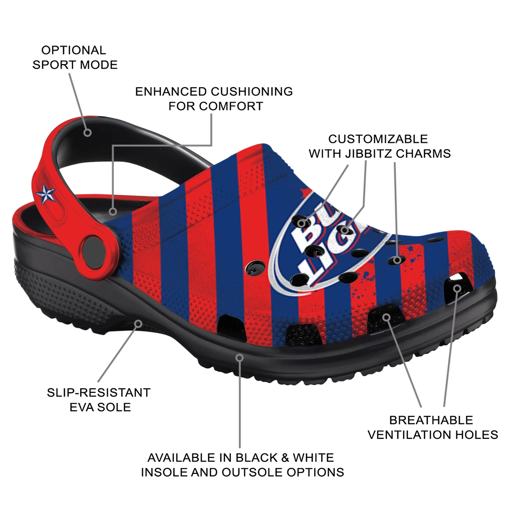 customized-bud-light-star-designs-red-blue-clogs-new-arrival-hey-clogs.webp
