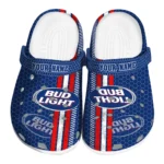 customized-bud-light-stripe-accent-blue-red-clogs-best-selling-hey-clogs.webp