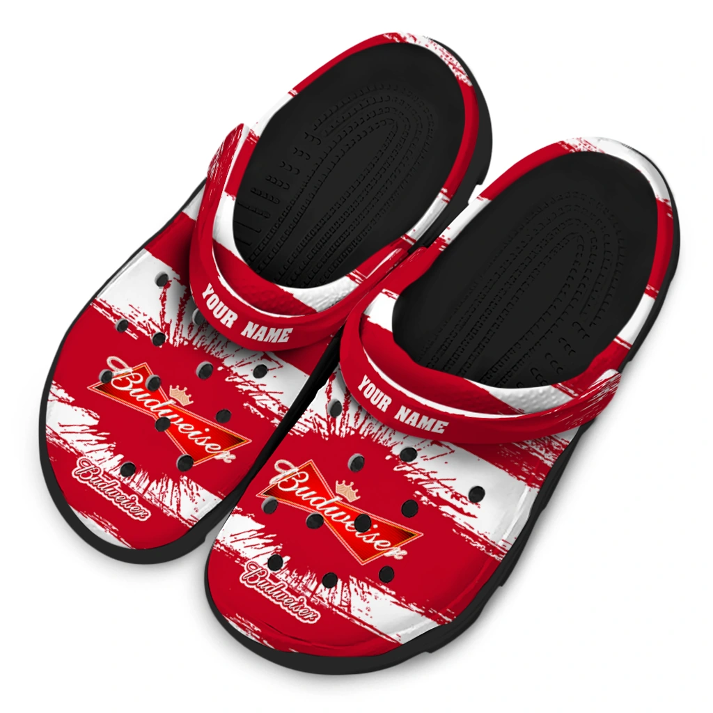 customized-budweiser-banner-red-white-clogs-latest-model-hey-clogs.webp