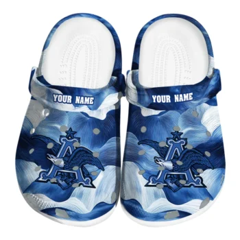 Customized Budweiser Crested Shield Blue White Clogs