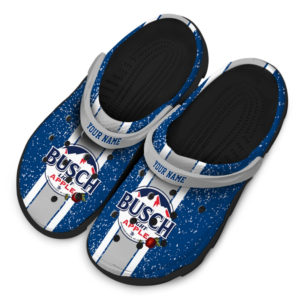 customized-busch-light-apple-label-blue-gray-clogs-latest-model-hey-clogs.webp