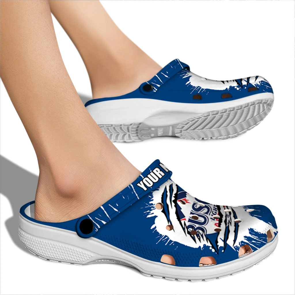 customized-busch-light-claw-effect-blue-white-clogs-fashion-forward-hey-clogs.webp