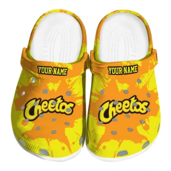 Customized Cheetos Center Yellow Orange Clogs
