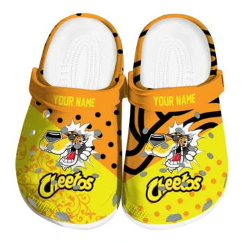 Customized Cheetos Funny Mascot Orange Yellow Clogs