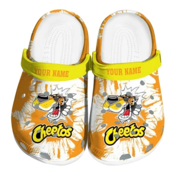 Customized Cheetos Splash Orange Yellow Clogs