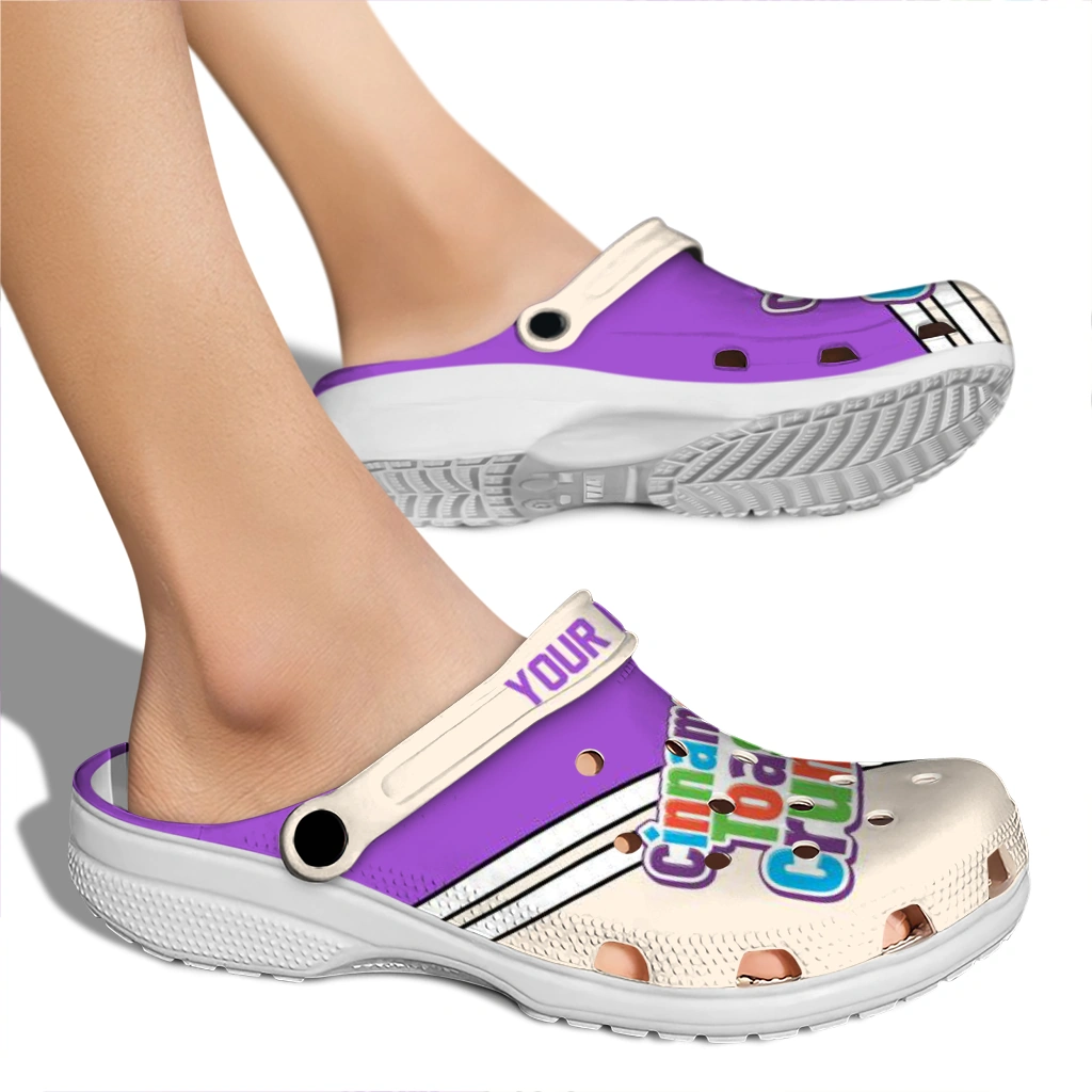 customized-cinamon-toast-crunch-outlined-words-purple-beige-clogs-fashion-forward-hey-clogs.webp