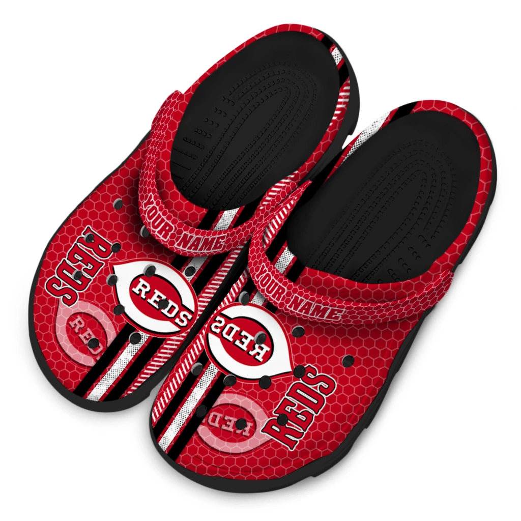 customized-cincinnati-reds-contrasting-stripes-clogs-latest-model