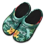 customized-coca-cola-hibiscus-cluster-green-red-clogs-best-selling-hey-clogs.webp