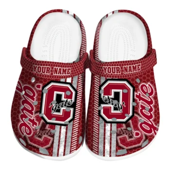 Customized Colgate Raiders Contrasting Stripes Clogs