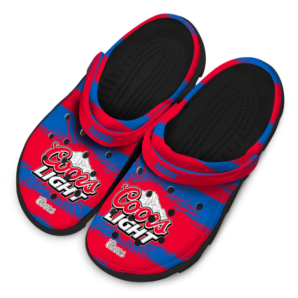 customized-coors-light-beer-logo-stripes-blue-red-clogs-latest-model-hey-clogs.webp