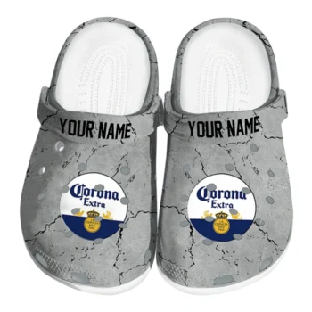 Customized Corona Beer Bottle Cap Gray Clogs